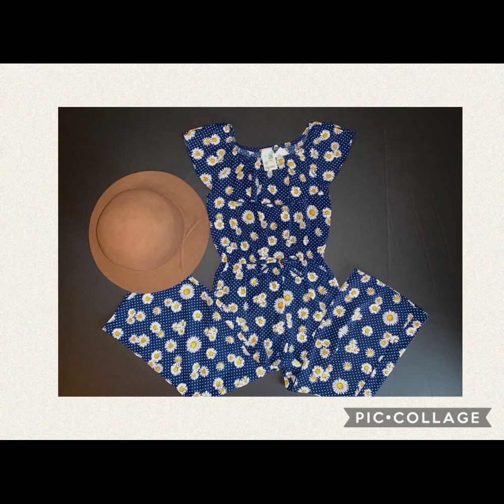 Girls Jumper Navy Daisy